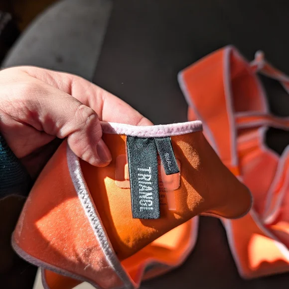 TRIANGL Orange and Blue Bikini Set - Picture 3 of 4
